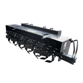 72" Skid Steer Attachments Soil Cultivator Light Duty Hydraulic Roto Tiller
