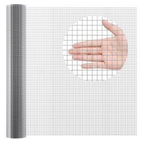 VEVOR Hardware Cloth, 1/2 inch 48in x 50 ft 19 Gauge, Hot Dipped Galvanized Wire Mesh Roll, Chicken Wire Fencing, Wire Mesh for Rabbit Cages, Garden