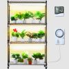 VEVOR Plant Stand with Grow Light, 4 Tiers Plant Shelf with 3000K 180W LED Full Spectrum Light for Indoor Plants
