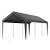 Carport Car Canopy 10 x 20 FT Heavy Duty Portable Car Garage Shelter Tent Grey