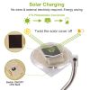 4Pcs Solar Garden Light Outdoor Diamond LED Light 7-Color Changing IP65 Waterproof Pathway Stake Decorative Lamp for Garden Patio Yard Walkway