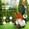 VEVOR Battery Powered Lawn Sprayer on Wheel, 0-90 PSI Adjustable Pressure, 15 Gallon Tank, Cart Sprayer with 8 Nozzles and 2 Wands, 12V 12Ah Battery