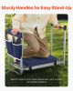 Garden Kneeler 11" EVA Pad 2 in 1 Folding Garden Kneeling Stool Heavy Duty